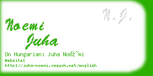 noemi juha business card
